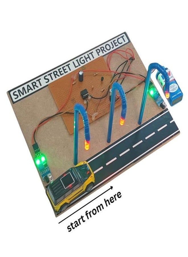 ESPtronics Automatic Smart Street Light Electronics Science Working Model Project Experiment Kit Using IR Sensor for School Kids - Image 3